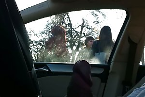 Ένα νεαρό κορίτσι ωτοστόπ και γαμήθηκε με τον οδηγό